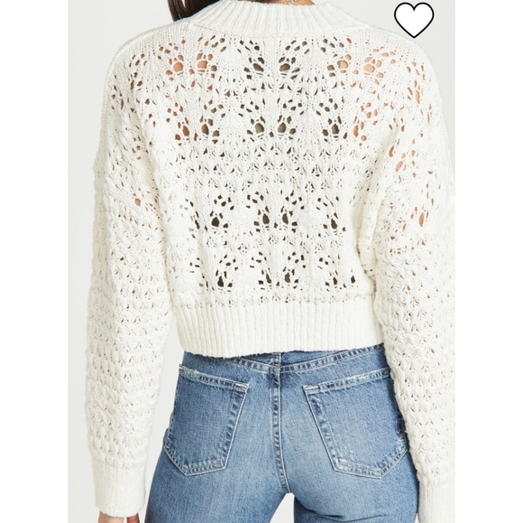 Free People Chloe Cardigan Cream XS - Picture 6 of 13